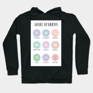 Angel Numbers Chart Colorful Aura Hoodie